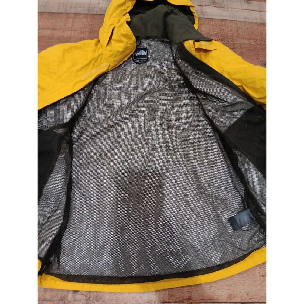 Men's The North Face HYVENT  Yellow Rain jacket Sz Small 2823